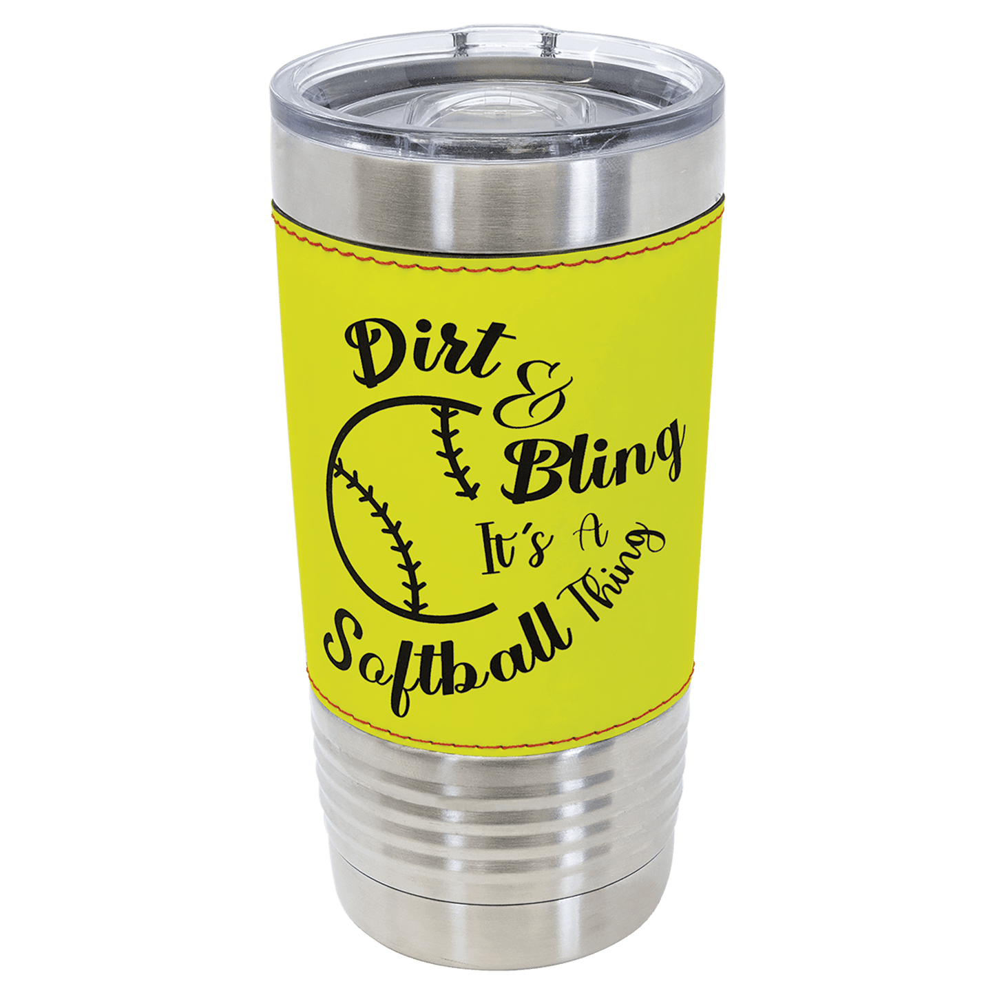 Your Logo on a 20oz Softball Tumbler with Slider Lid