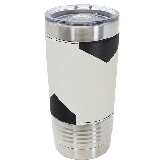 Your Logo on a 20oz Soccer Tumbler with Slider Lid