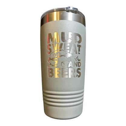 Mud Sweat And Beers 20oz Insulated Tumbler with Clear Slider Lid