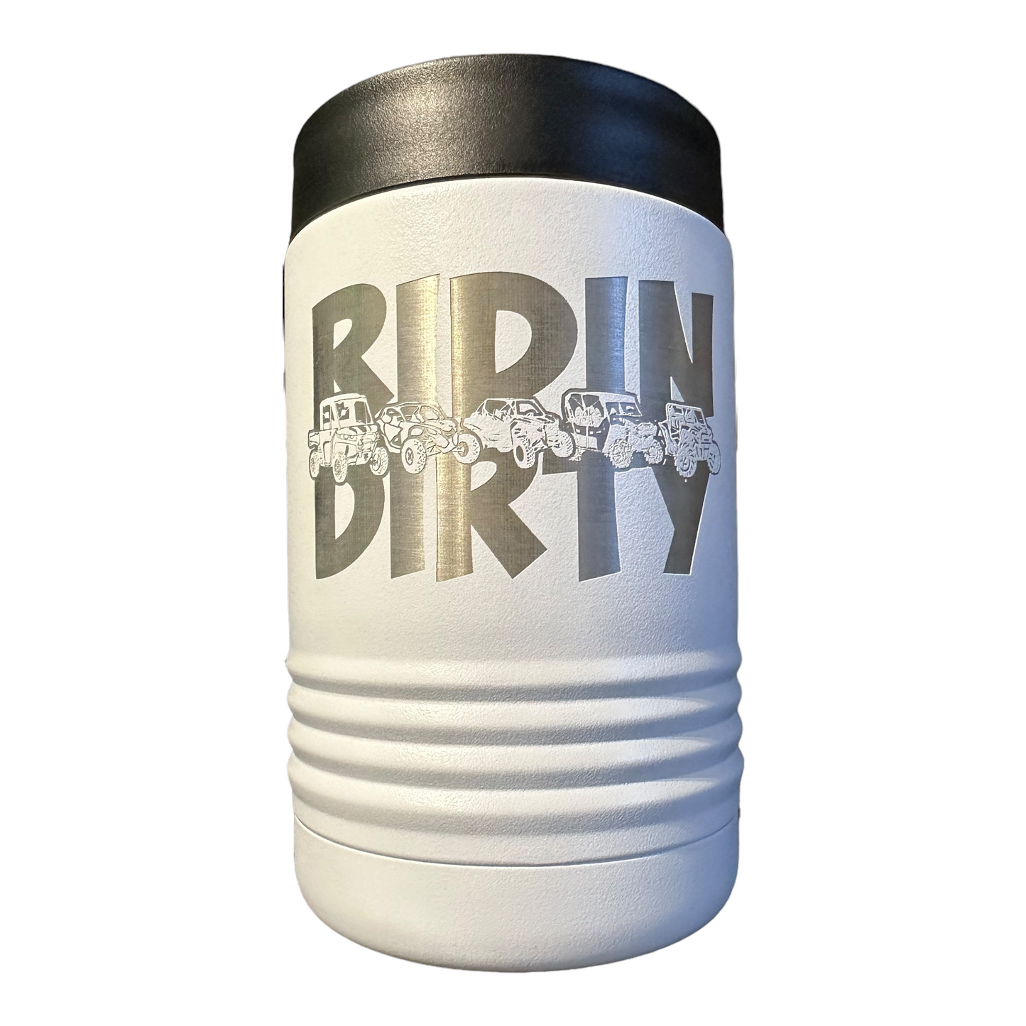 Ridin Dirty UTV SXS Insulated 12oz Beverage Can or Bottle Holder