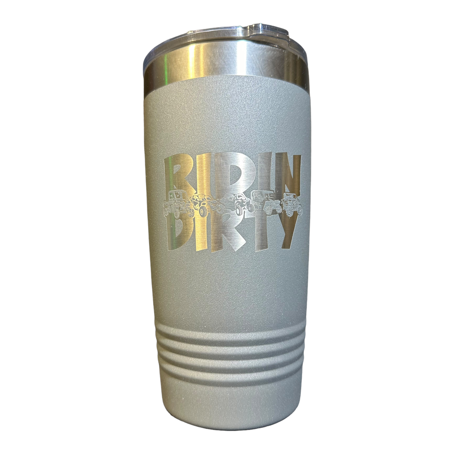 Ridin Dirty UTV SXS 20oz Tumbler with Clear Slider Lid