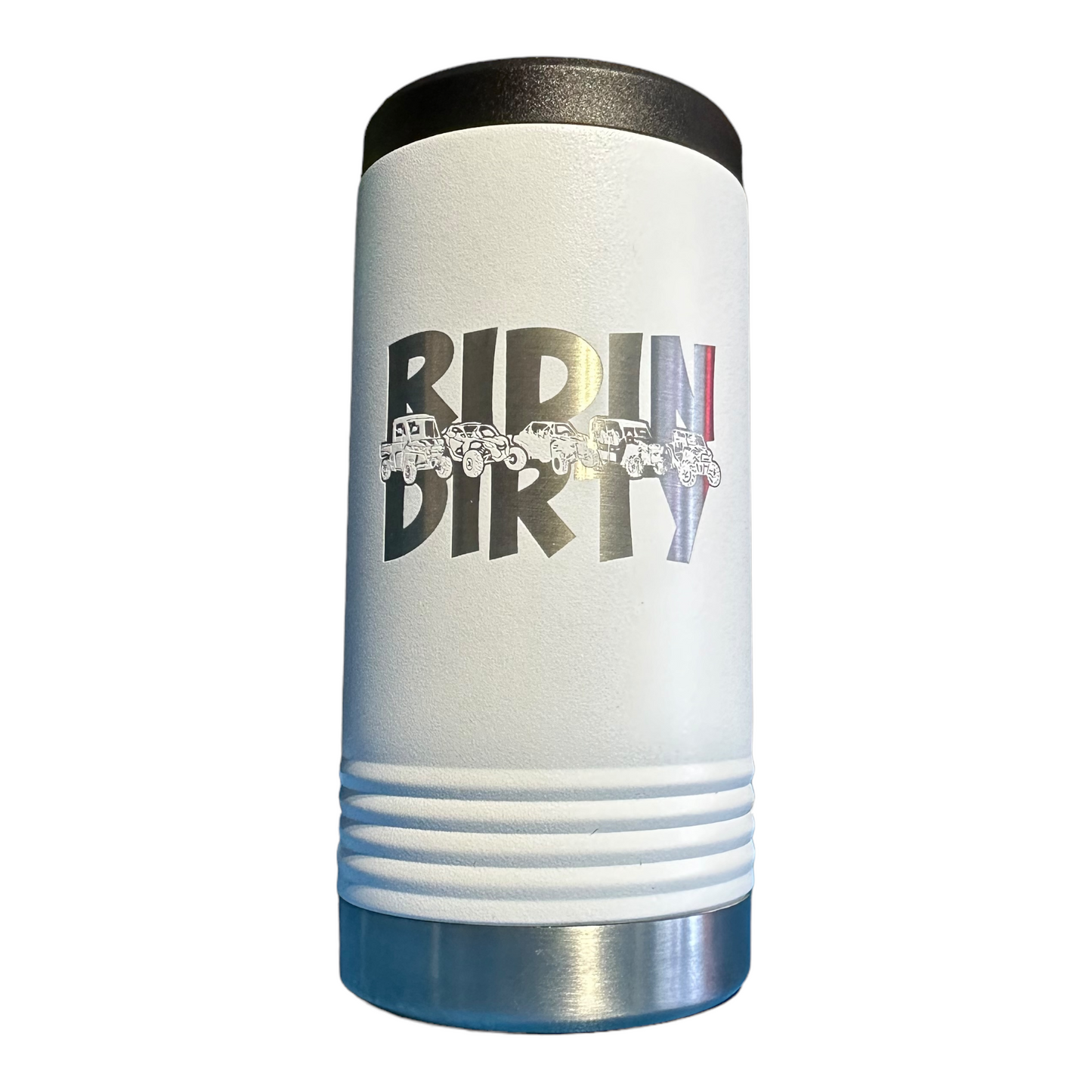 Ridin Dirty UTV SXS Insulated Slim Beverage Can Holder