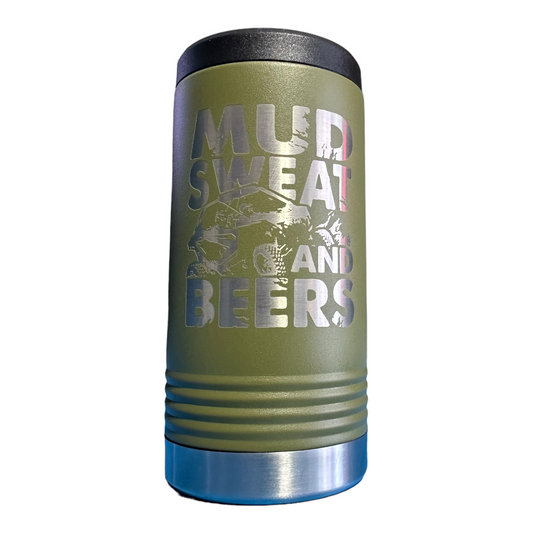 Mud, Sweat, & Beers Insulated Slim Beverage Can Holder