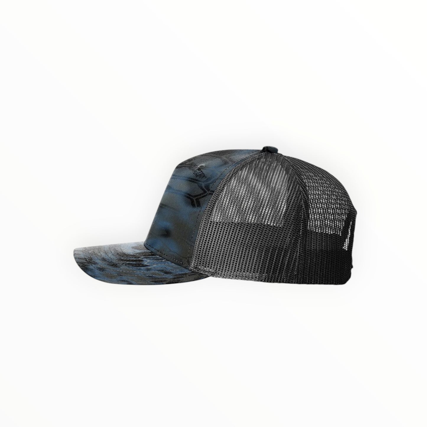 Your Logo on a Richardson 112 Printed Camo Five Panel Trucker Hat
