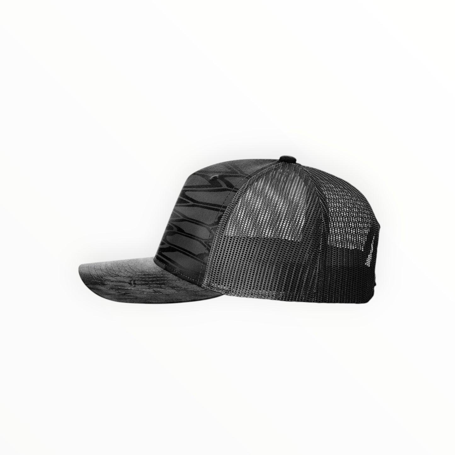 Your Logo on a Richardson 112 Printed Camo Five Panel Trucker Hat