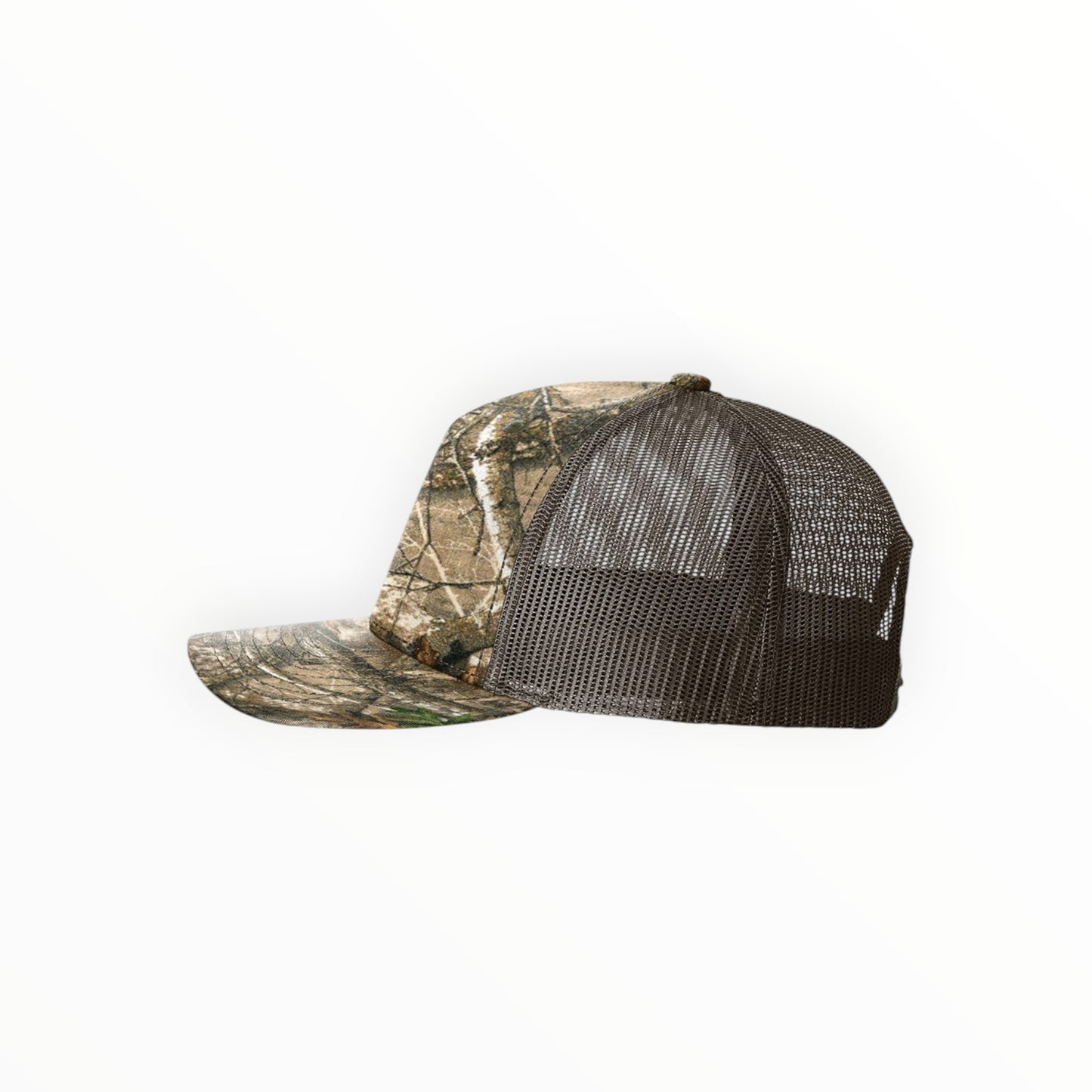 Your Logo on a Richardson 112 Printed Camo Five Panel Trucker Hat