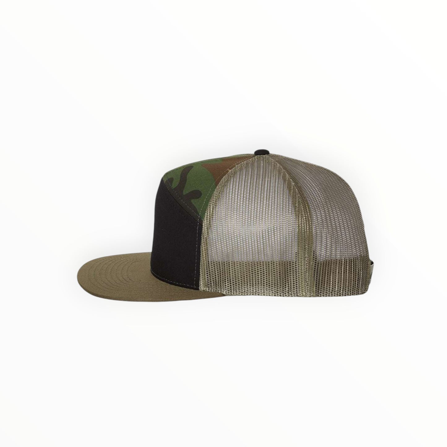Your Logo on a Richardson 168 Flat Bill Snapback Trucker Hat