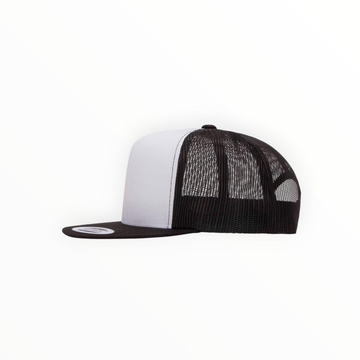 Your Logo on a Yupoong Classics 6006 Flat Bill Trucker Hat