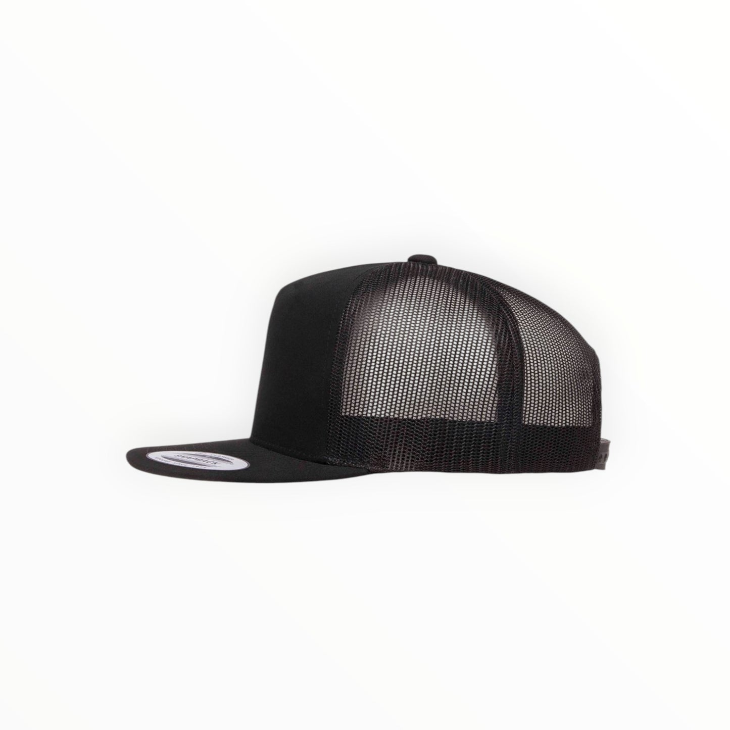 Your Logo on a Yupoong Classics 6006 Flat Bill Trucker Hat