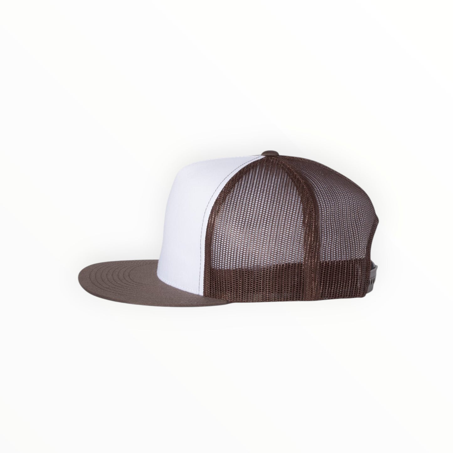 Your Logo on a Yupoong Classics 6006 Flat Bill Trucker Hat