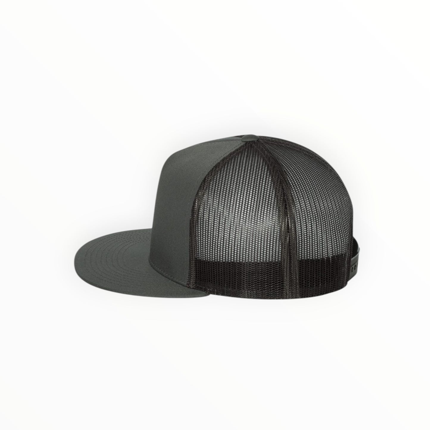 Your Logo on a Yupoong Classics 6006 Flat Bill Trucker Hat