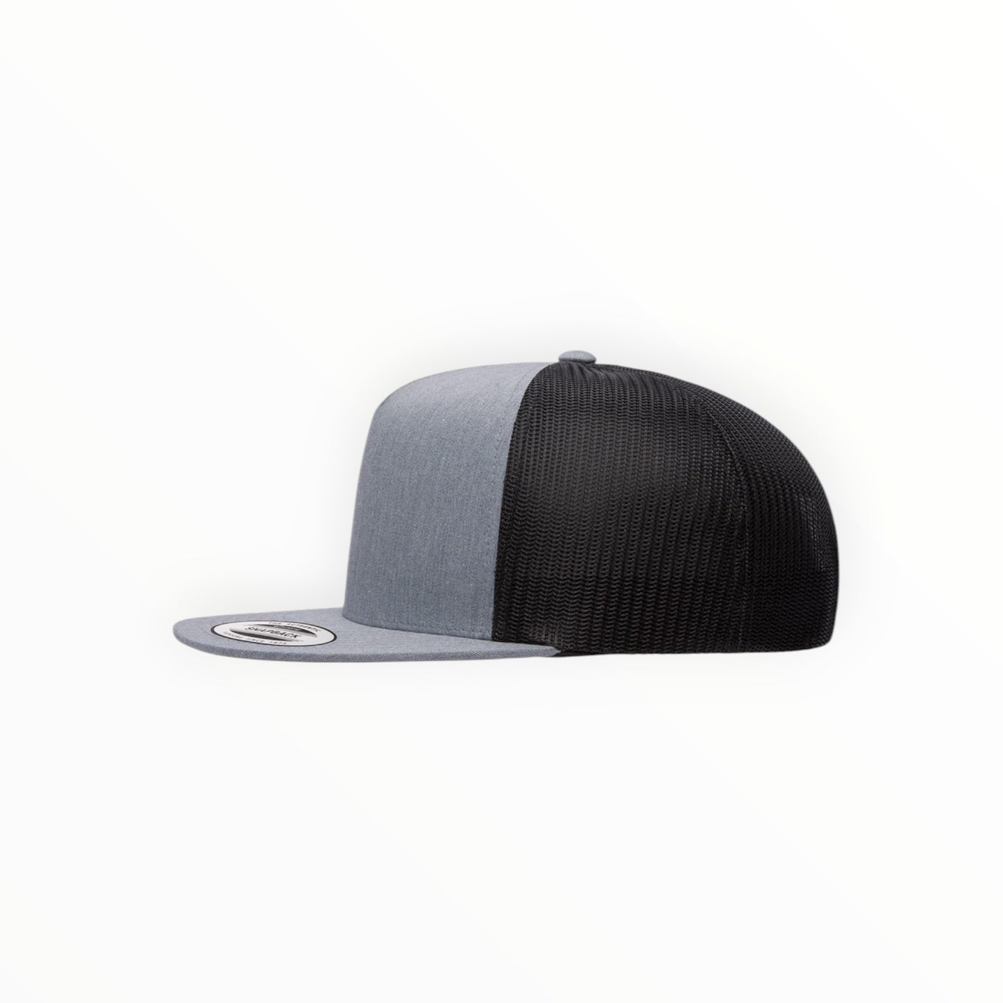 Your Logo on a Yupoong Classics 6006 Flat Bill Trucker Hat