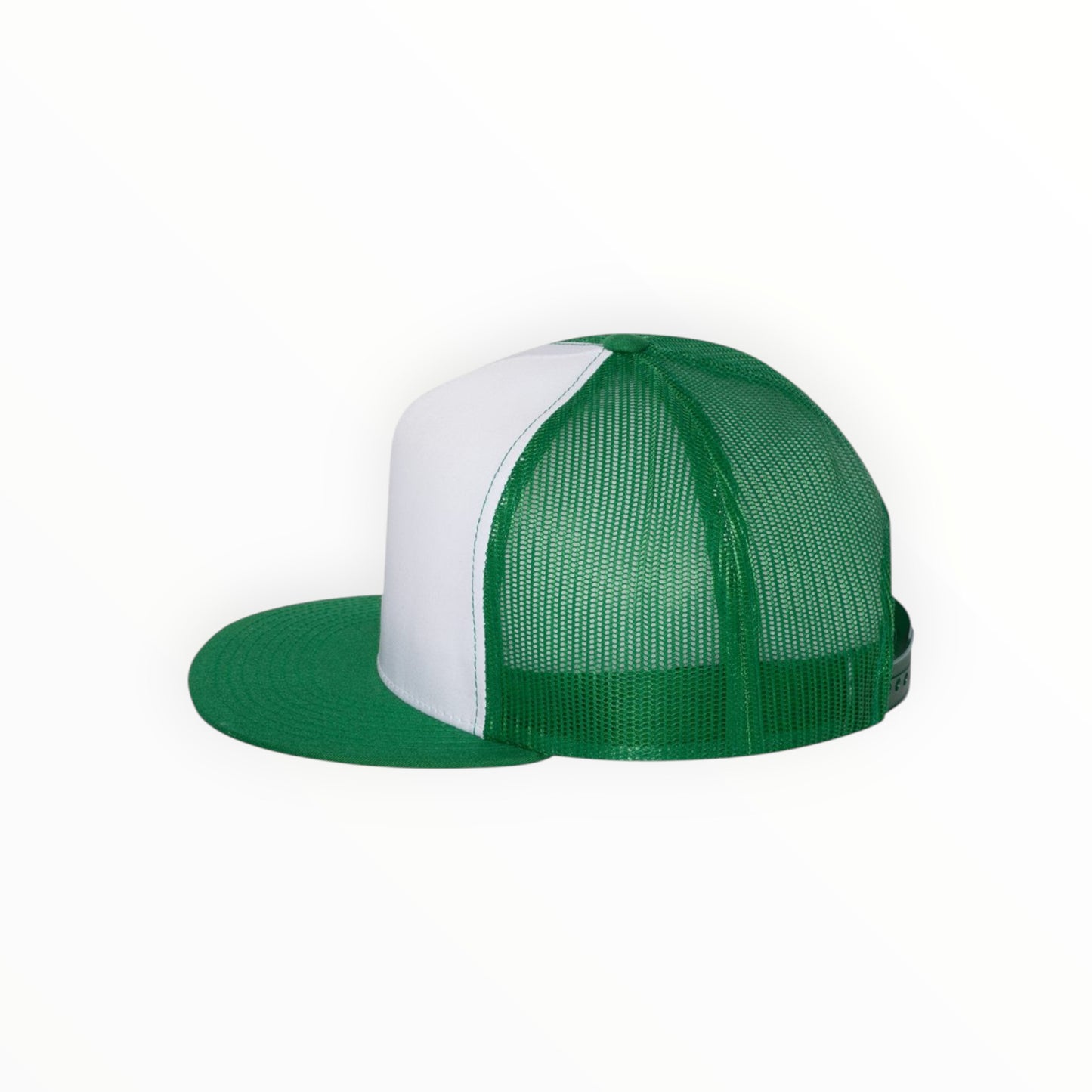 Your Logo on a Yupoong Classics 6006 Flat Bill Trucker Hat