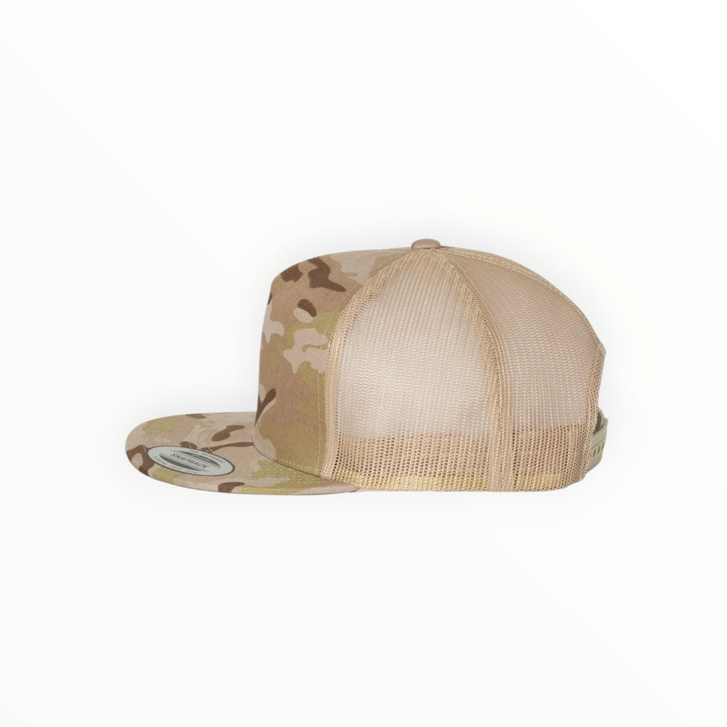 Your Logo on a Yupoong Classics 6006 Flat Bill Trucker Hat