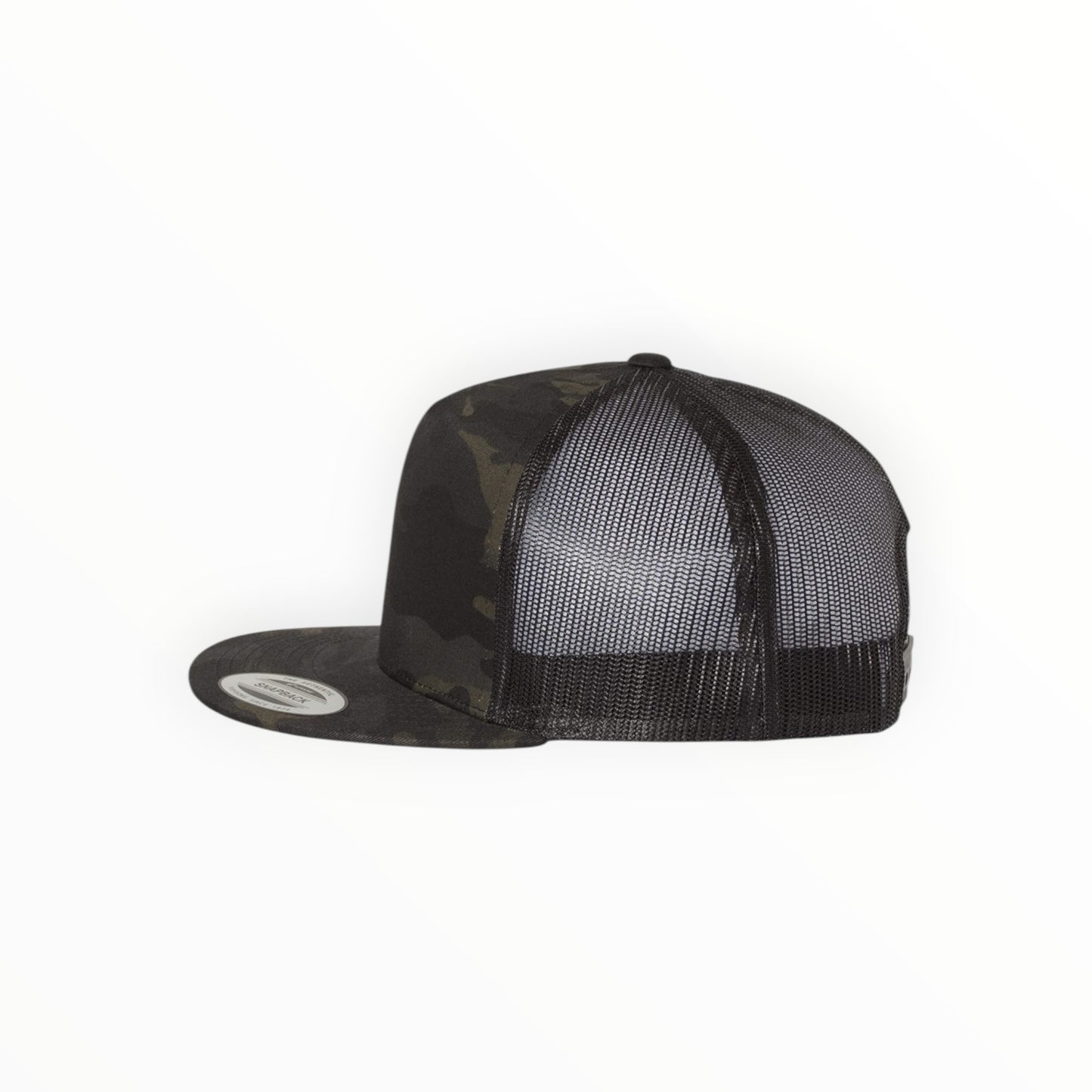 Your Logo on a Yupoong Classics 6006 Flat Bill Trucker Hat