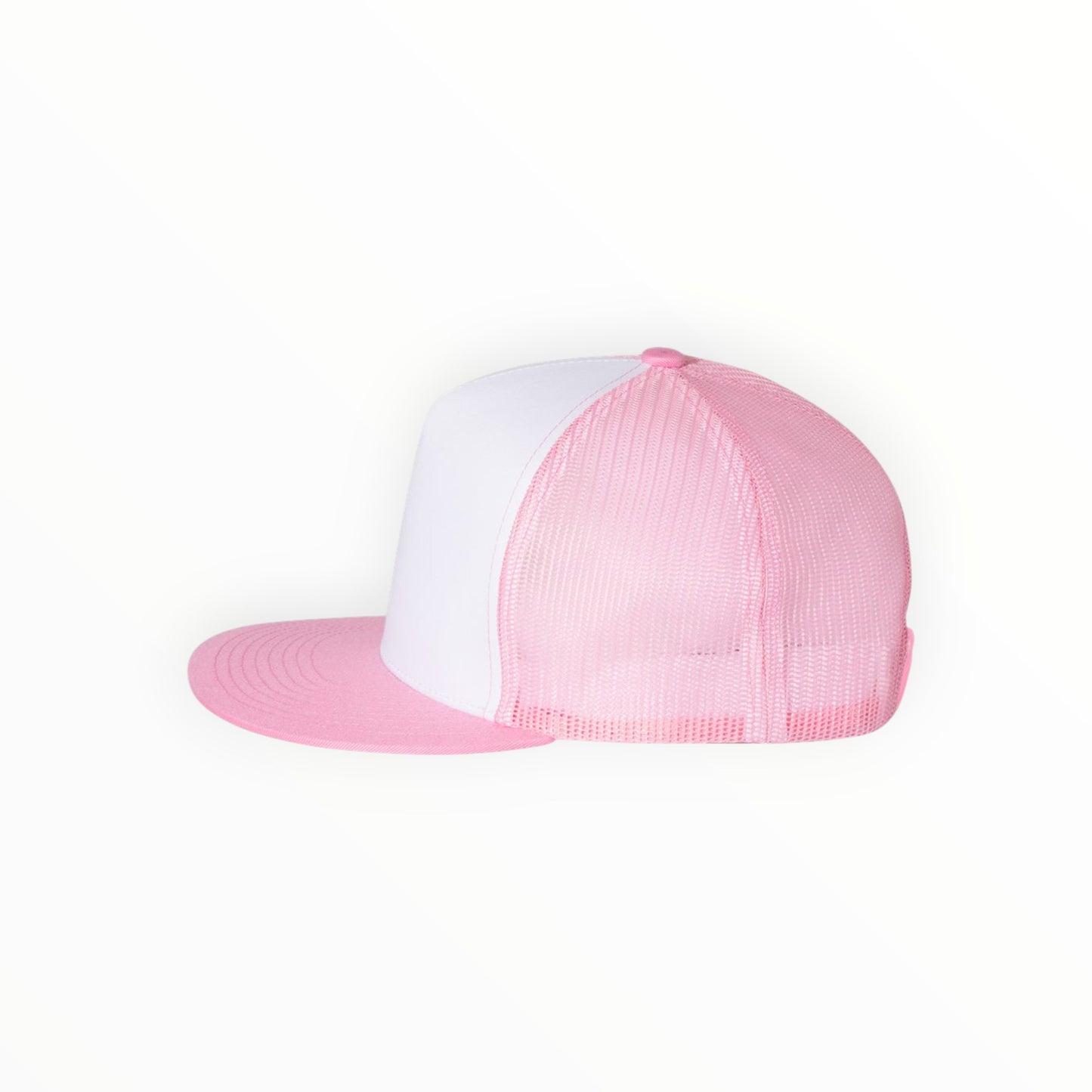 Your Logo on a Yupoong Classics 6006 Flat Bill Trucker Hat
