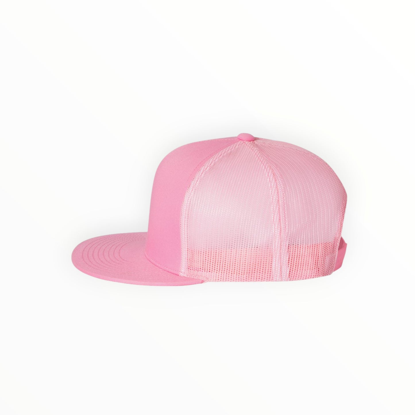 Your Logo on a Yupoong Classics 6006 Flat Bill Trucker Hat