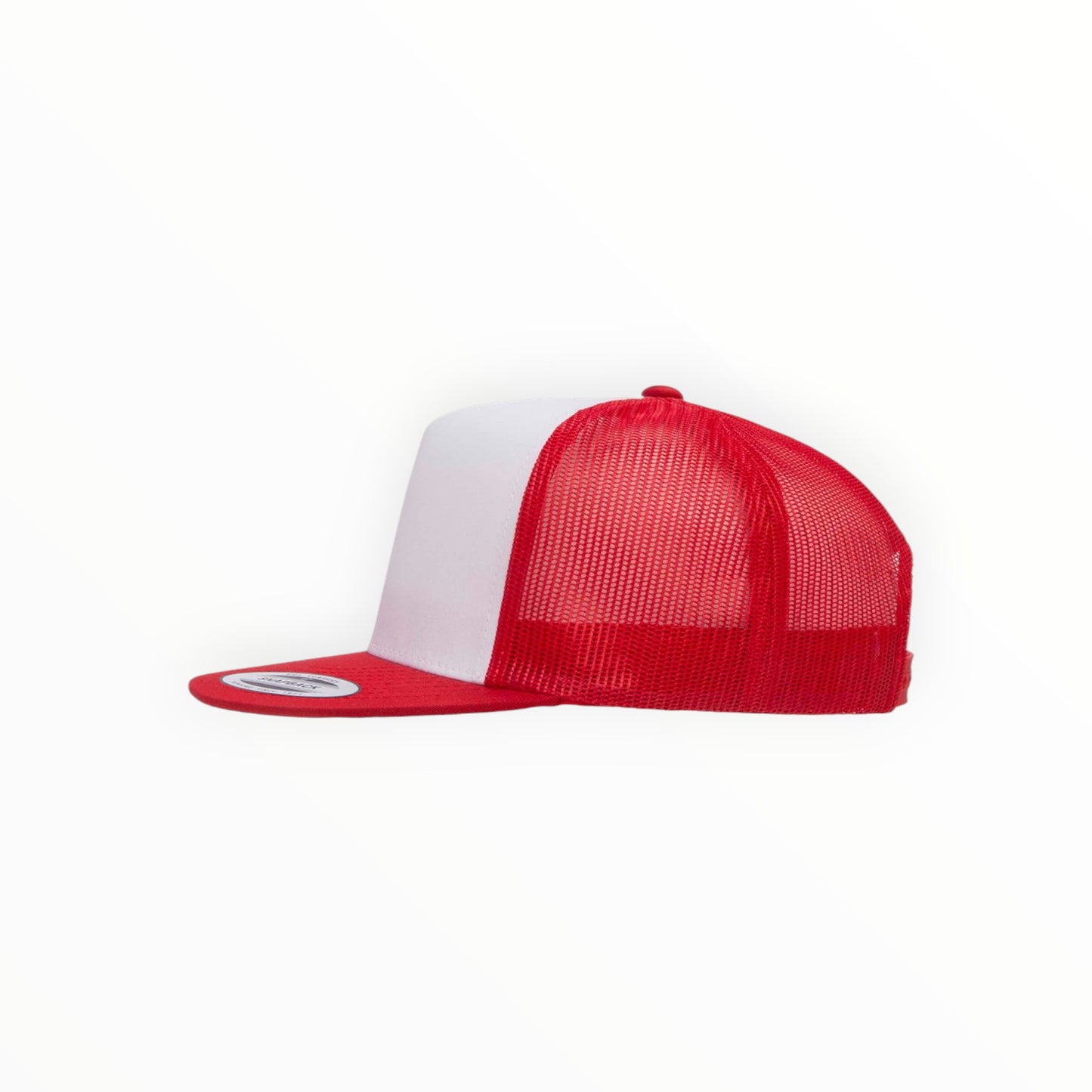 Your Logo on a Yupoong Classics 6006 Flat Bill Trucker Hat