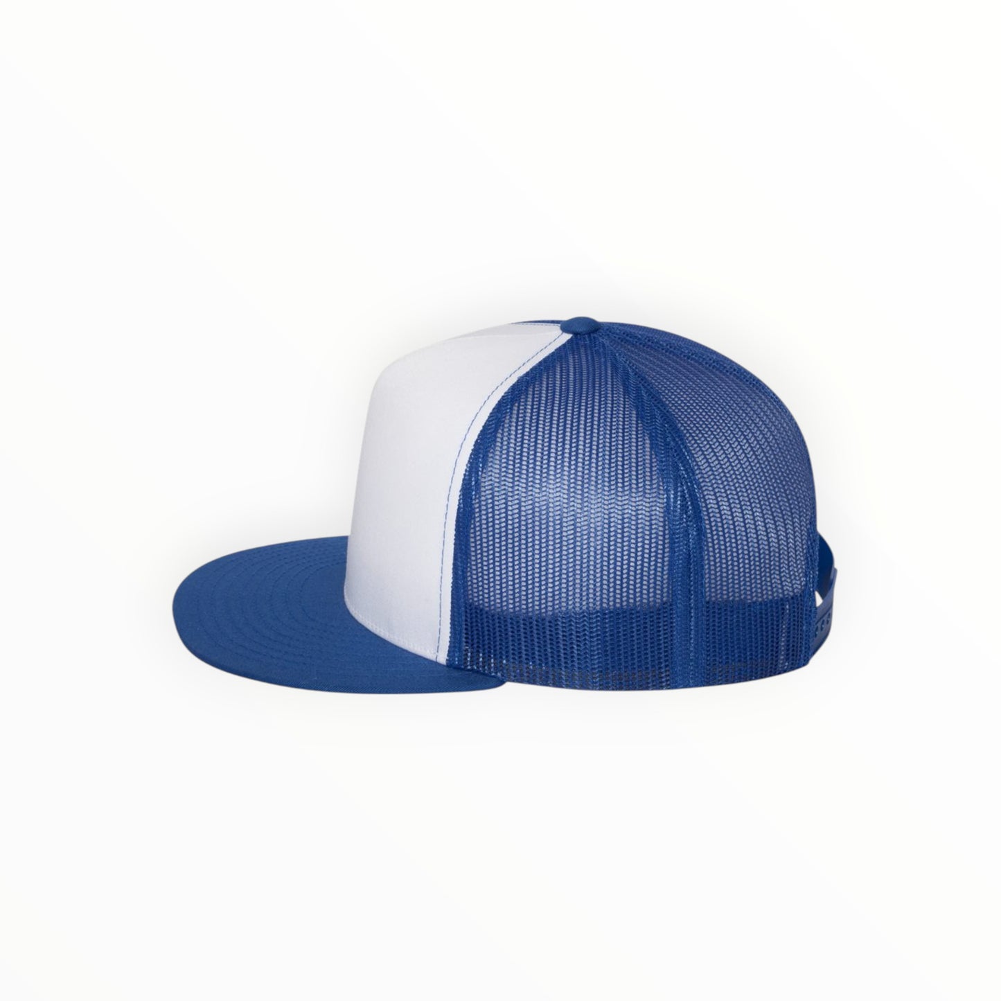 Your Logo on a Yupoong Classics 6006 Flat Bill Trucker Hat