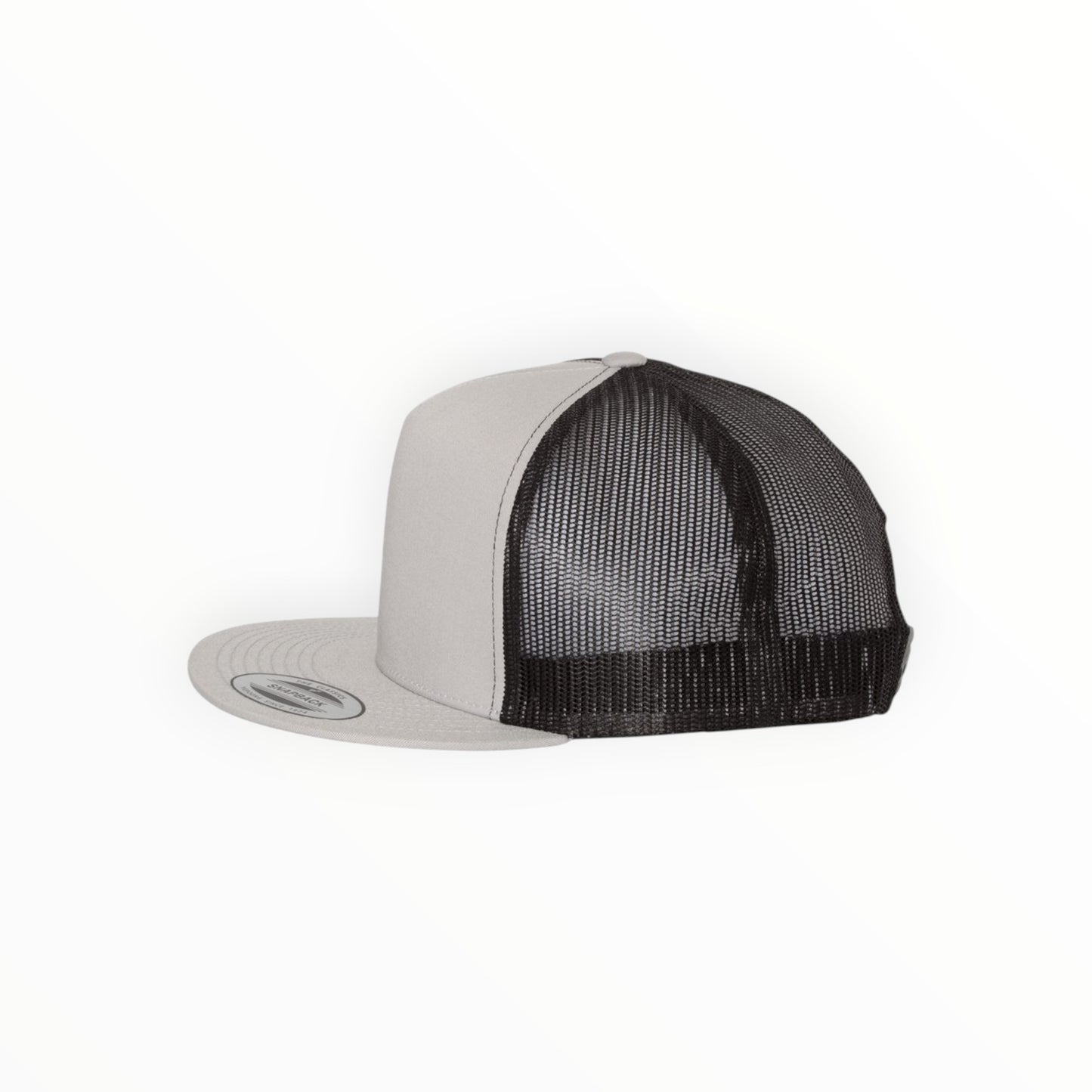 Your Logo on a Yupoong Classics 6006 Flat Bill Trucker Hat