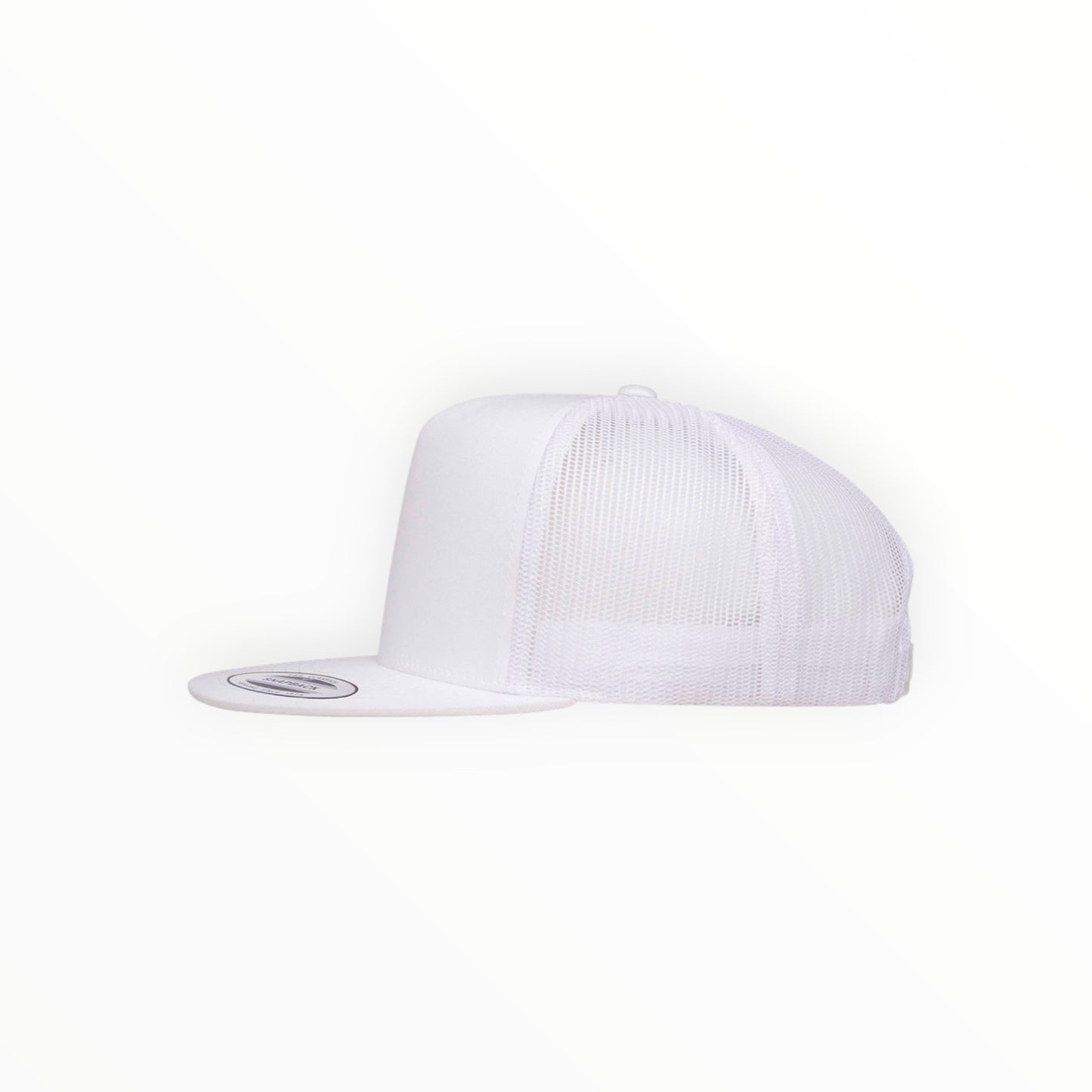 Your Logo on a Yupoong Classics 6006 Flat Bill Trucker Hat